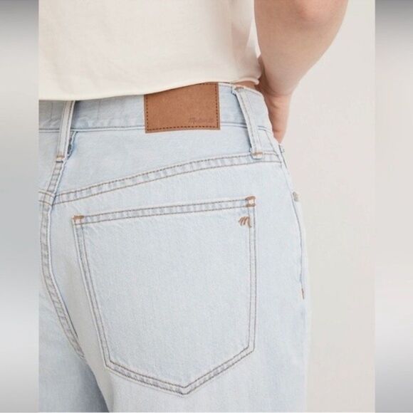 Madewell NWT Slouchy Boyjean Size 33 in Wrightlane Wash in Ripped Edition - Picture 8 of 11